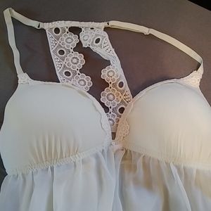 Sheer thin nightie with g string